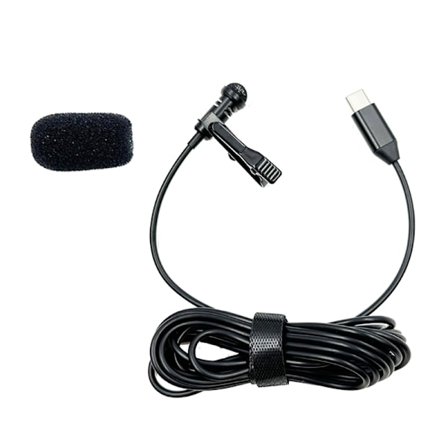 Bærbar Type C Mic High Sensitivity Mic til Live Streaming Stemmediktering