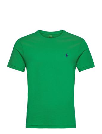 Custom Slim Fit Jersey Crewneck T-Shirt Green Polo Ralph Lauren
