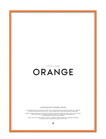 Poster & Frame Orange Wood Frame - Orange - 60X80CM