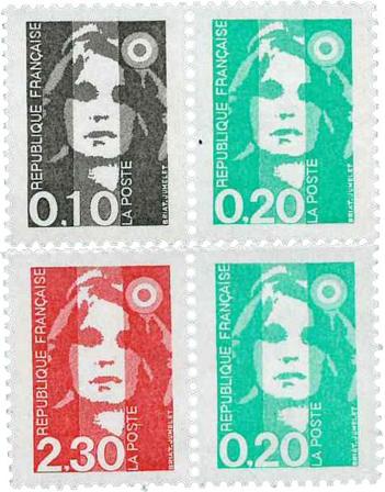 Frankrig - YT P2614+17 Postfrisk