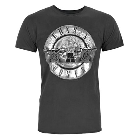 Amplified Official Mens Guns N Roses Foil Drum T-Shirt 2XL Char