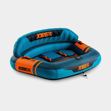 Sofá de arrastre JOBE Proton 3P, 3 personas, 220 x 180 x 75 cm, azul/naranja