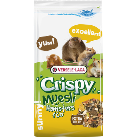 Versele-Laga - Crispy Müsli Hamster & Co 1 kg - Smådyr - Fôr & høy til smådyr - ZOO.no