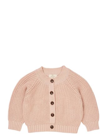 Copenhagen Colors Knitted Classic Rib Cardigan - Pink - 50