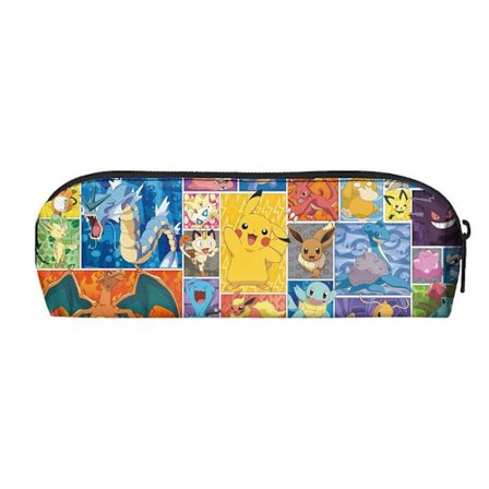Pikachu Penalhus - Stor Kapacitet Tegneserie Student Penalhus, Bærbar Kontorartikler Opbevaringspose B