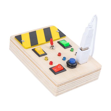 Travel Toys with Light Up LED Buttons and Sound, Baby Fidget Toys Learning Toys Toddler Gifts