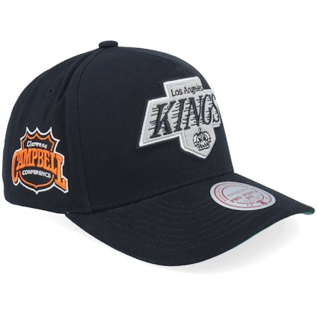 Mitchell & Ness - NHL Zwart adjustable Cap - Los Angeles Kings NHL Nostalgic 2.0 Pro Crown Black A-frame Adjustable @ Hatstore