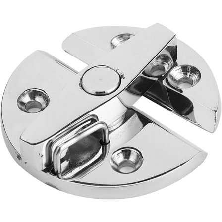 Metallbordkontakt, rund lås i rostfritt stål, vridknopp