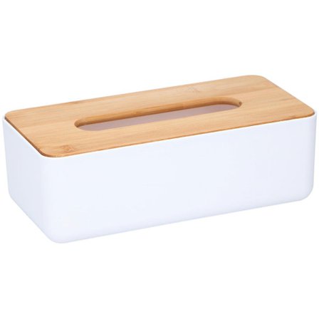 Alpina Tissue opbevaring med trælåg 26x13cm