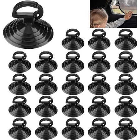 50 stk. bilrude sugekopper Solskærm sugekopper Genanvendelige sugekopper Velegnet til køkkener, badeværelser, kontorer, vinduer og bil