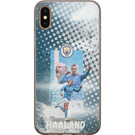 Kompatibelt Mobildeksel til Apple iPhone X Erling Haaland Manchester City Norge målmaskinen med 22 PL-mål brutalt avslut og unik fysikk som dominerer