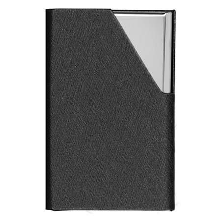 Visitkortshållare i rostfritt stål, innovativt visitkortsfodral, organiser för kommersiellt bruk, svart 007#