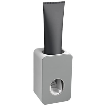 Automatisk tandpastapresser til børn og voksne, vægmonteret badeværelsesdispenser med vakuumpumpeteknologi (grå)