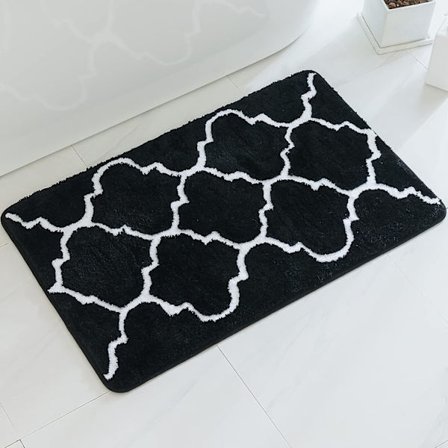 Rektangulär badrumsmatta marockanskt mönster entrématta för dusch