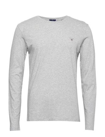 Original Slim Ls T-Shirt T-shirts Long-sleeved Grå GANT