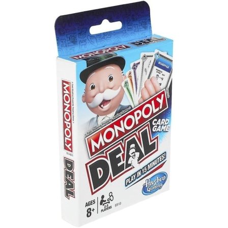 Monopoly Deal Hurtigt Kortspil til Familier, Børn fra 8 år og Op og 2-5 Spillere Puslespil til at Forbedre Venskabet