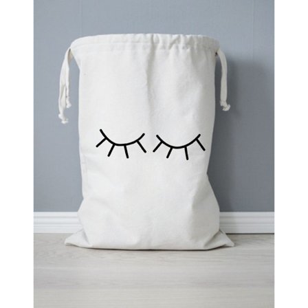 Hjemme Canvas Oppbevaringspose Kurv Organiserere 2 Pakker for Barn Leke, Baby Klær