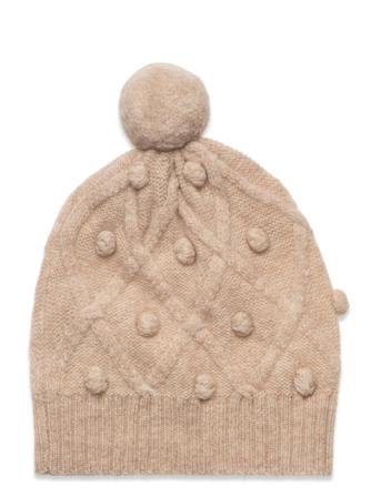 Lambswool Hat Accessories Headwear Hats Beanies Beige FUB