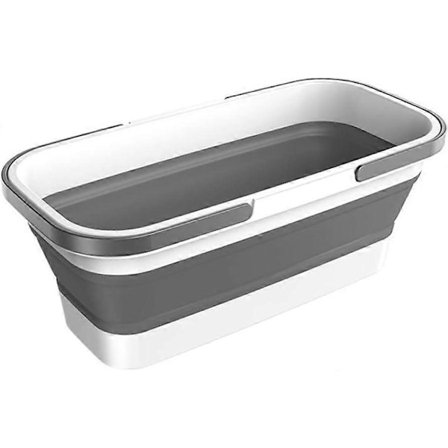 Hopfällbart badkar med handtag, bärbar shoppingkorg, utomhuspicknick i plast