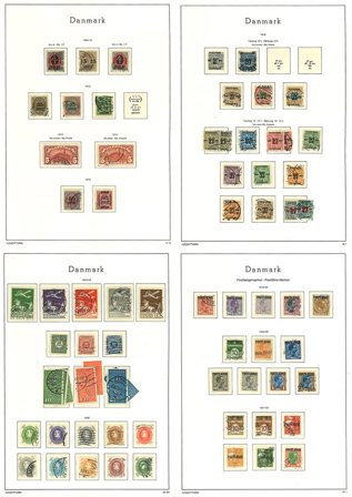 Danmark til 1983 - Samling i 1 frimærkealbum - Stemplet