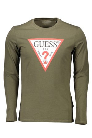 Guess Jeans T-shirt Maniche Lunghe Uomo Verde
