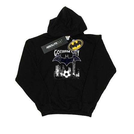 DC Comics Dam/Kvinnor Batman Football Gotham City Hoodie L Svart