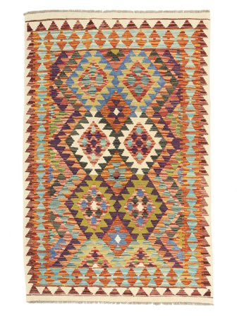 Handgewebt Kelim Afghan Old Stil Teppich 101X149