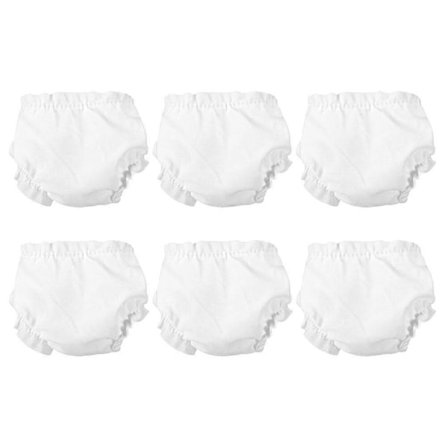 6 stk. Miniature Dukke Undertøj Justerbare Dukke Underbukser Fleksible Dukke Underbukser