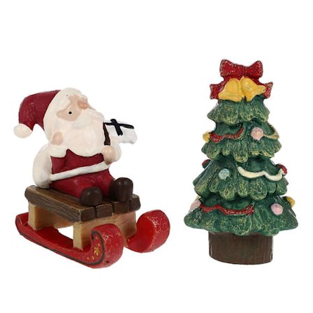 Mini Juleakvarium Dekor for Dekor 3 stk. Resin Jule Reptil Tank Ornament[HK]