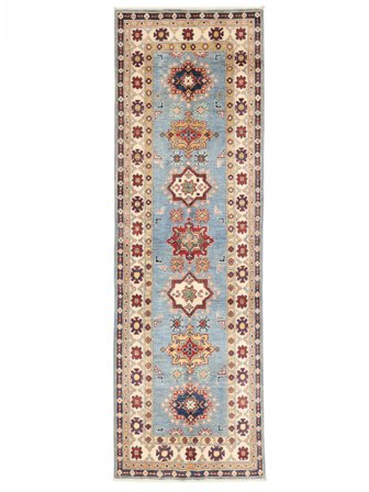 Kazak Fine Rug Oriental Runner (Wool, Afghanistan)