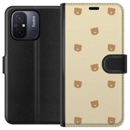 Plånboksfodral till Xiaomi Redmi 12C med Björnmönster