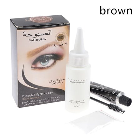 Professionel Øjenvippe Henna Øjenvippeforlængelse Øjenbrynsfarve Tint Gel Øjenvipper, Brun, Sort Farve Tint Creme Sæt, 15 Minutter Hurtig Farve Nem 