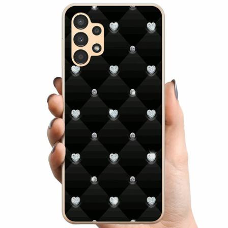 Samsung Galaxy A13 Tpu Mobilskal Bling Heart