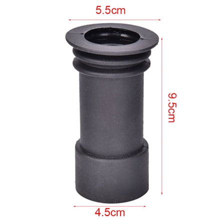 Varmt kikkertsikte linsebeskyttelsesdeksel i gummi for rifle, nytt taktisk jakt universelt 40 mm 45 mm okular øyebeskyttelse forlenger