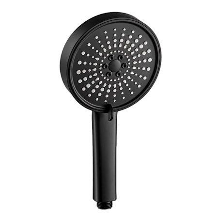 12,5 cm suihkupää Vettä säästävä sprinkleri MUSTA