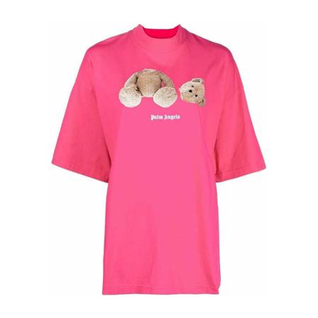 Palm Angels Palm Angels T-shirts and Polos Fuchsia Lilla, Dame