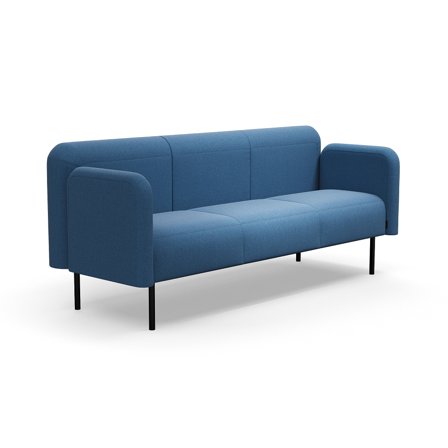 Sofa VARIETY, 3-Sitzer, Stoff Pod CS, blau