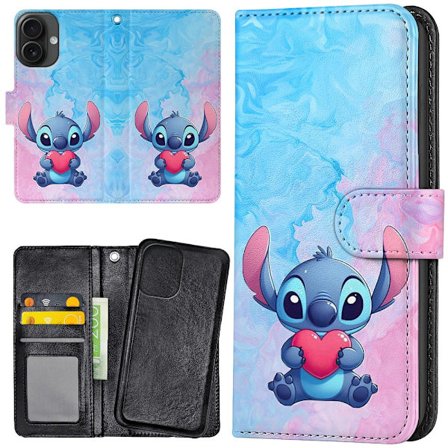 iPhone 16 Plus - Plånboksfodral/Skal Stitch