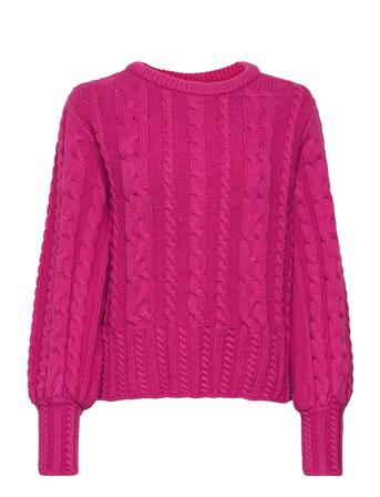 Yaslaces Ls Knit Pullover S. Pink YAS