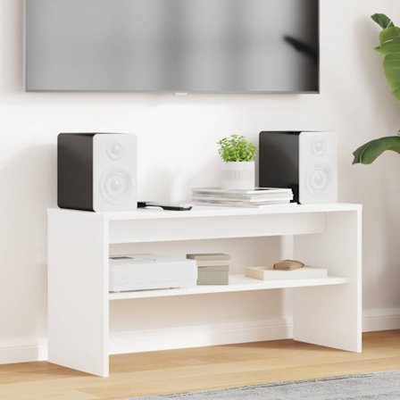 TV-skåp Vit 80 x 30 x 40 cm Konstruerat trä