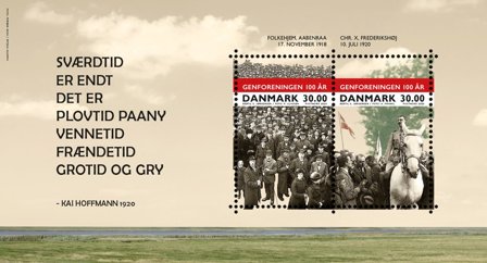 Danmark 2020 - Genforeningen - Postfrisk miniark