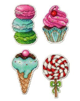 Magnete Süßigkeiten 4-er Pack