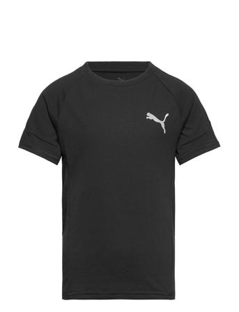 Evostripe Tee B T-shirts Short-sleeved Svart PUMA*Betinget Tilbud