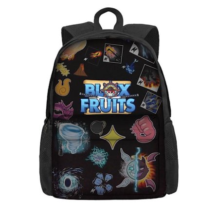 Barnehagesekk roblox blox fruits barneskolesekk polyester skolesekk med stor kapasitet