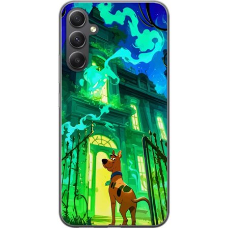 Yhteensopiva Puhelinkuori Samsung Galaxy A15 5G Scooby Doo juliste aavekoti sarjakuvamysteeri koira retrot sarja aave vihreä pelottava Halloween taide