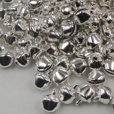 50 pack jul bjällror, dekoration bord hängande gran ris