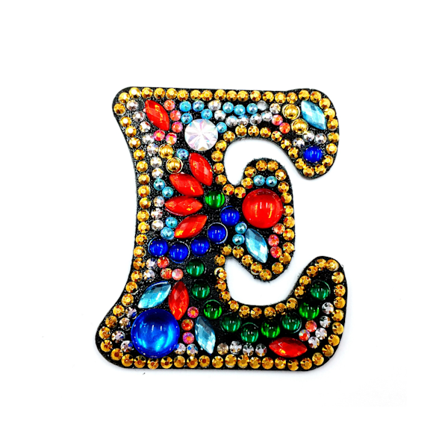 26 Engelska Bokstav Nyckelring Handgjord Hänge DIY Materialpaket