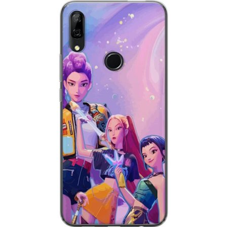 Kompatibelt Mobildeksel til Huawei P Smart Z Futuristiske popdamer i neonfarger med magiske detaljer mot en drømmeaktig galaksebakgrunn
