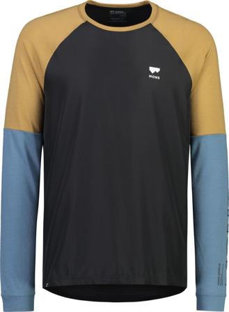 Mons Royale Men's Tarn Merino Shift Wind Jersey Men long-sleeved training tops Black M