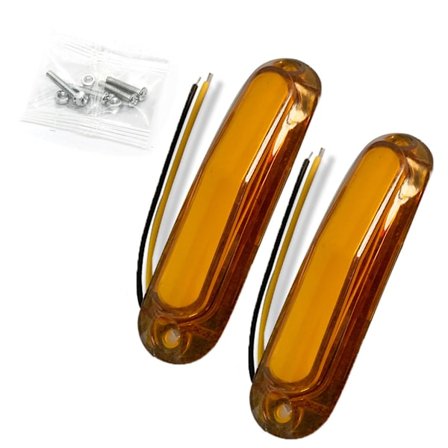 2x Lastbil Trailer Side 6LED Bakljus för bakbroms bak Blinkers